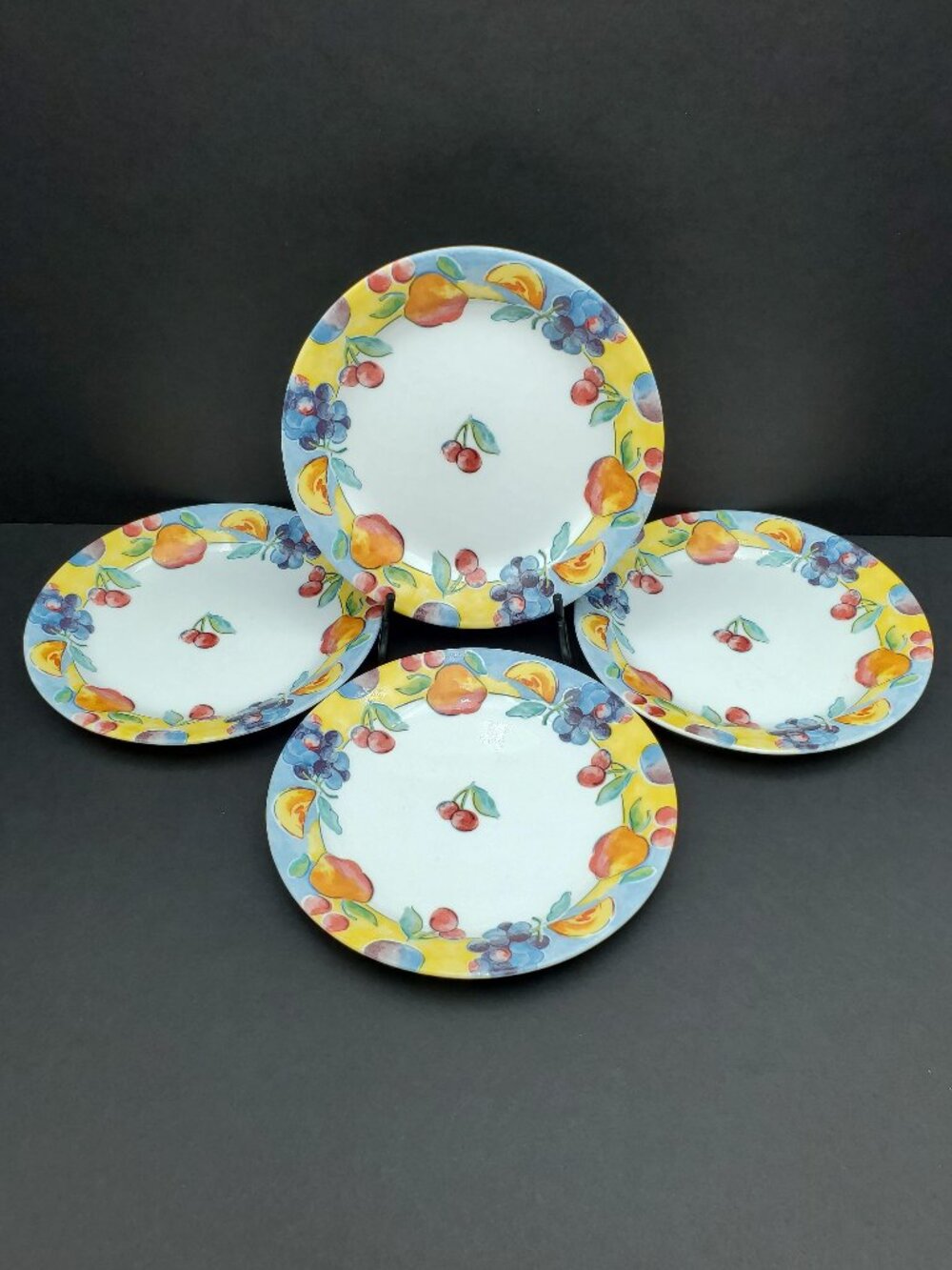 Corelle Fruit Basket Salad Plates Fruit Border Dessert Plates
